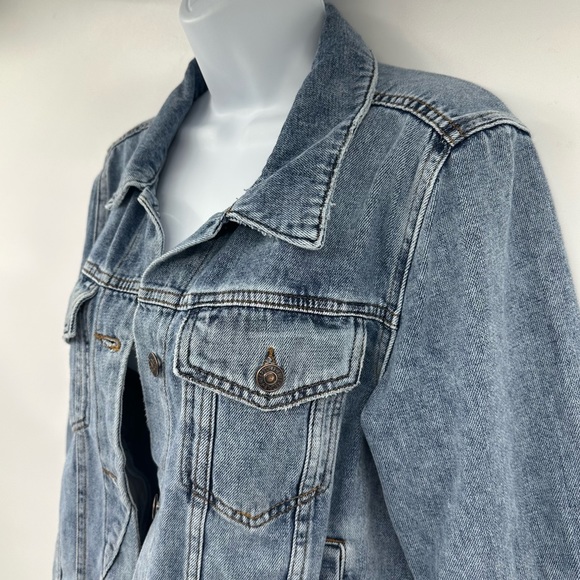 Free People | Rumors Denim Jacket in Light Indigo Blue | Large - Picture 10 of 16